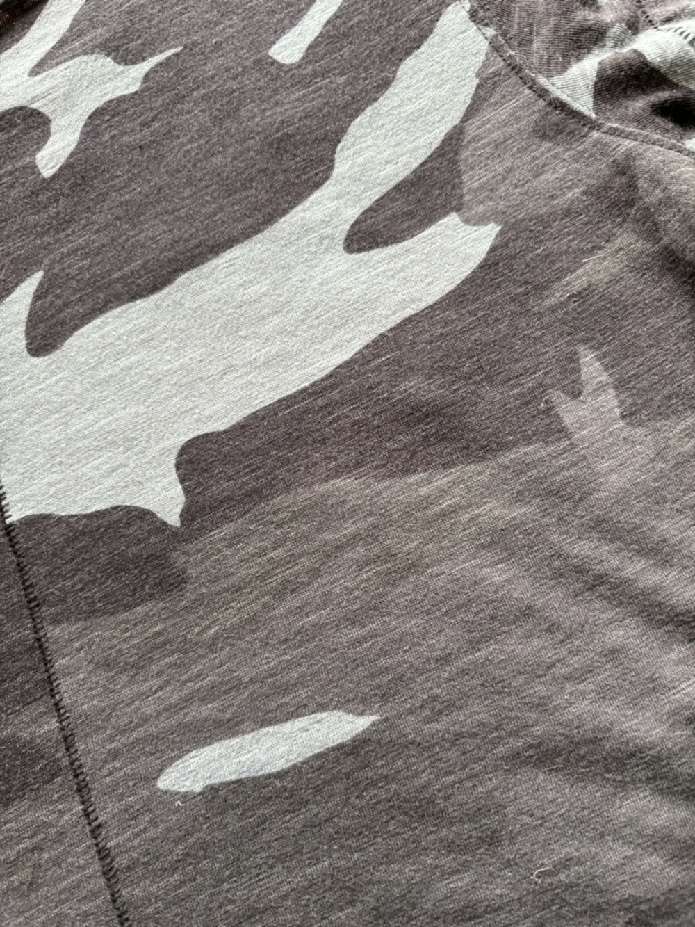 Camo Print Short Sleeve Tee - Gray & Black We the free - Picture 10 of 11